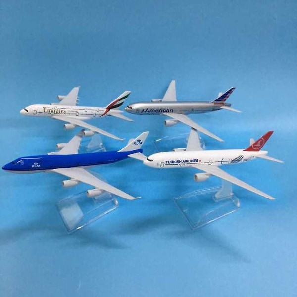 Airbus Boeing flygplan modell flygplan Diecast. A