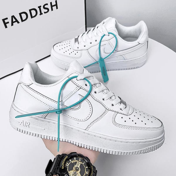 Män Sneakers Andas Kvinnor Skateboard Skor Löpning WhiteRed 44