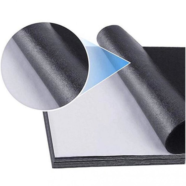 Svart filttyg självhäftande ark Multipurpose Velvet Sheet