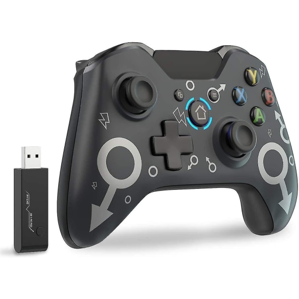Trådlös handkontroll för Xbox One, passar för Xbox-serien Black
