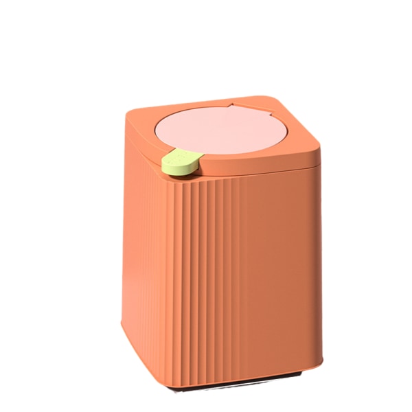 PP papperskorg, presstyp Stor kapacitet fyrkantig för toalett Orange