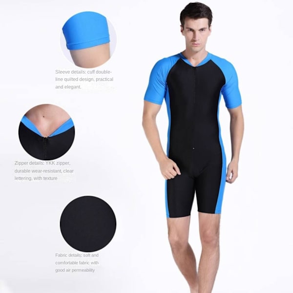 Våtdräkt i ett stycke Solskydd, sommarsurfdräkt Black M