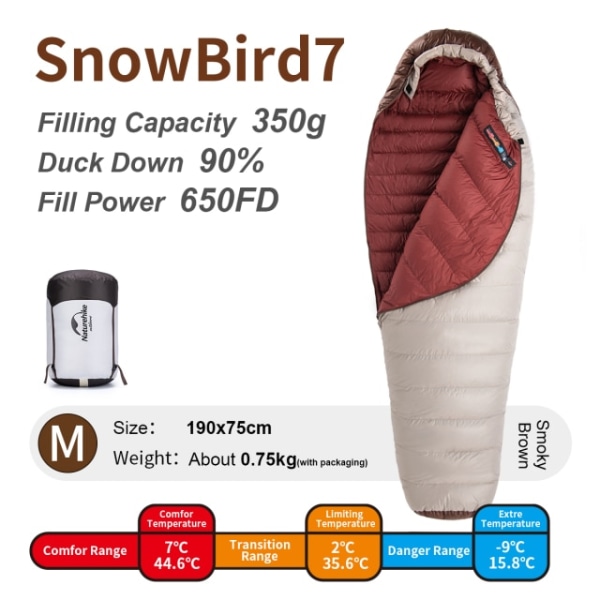 SnowBird utomhusklättring Ultralätt bärbar 20D nylon