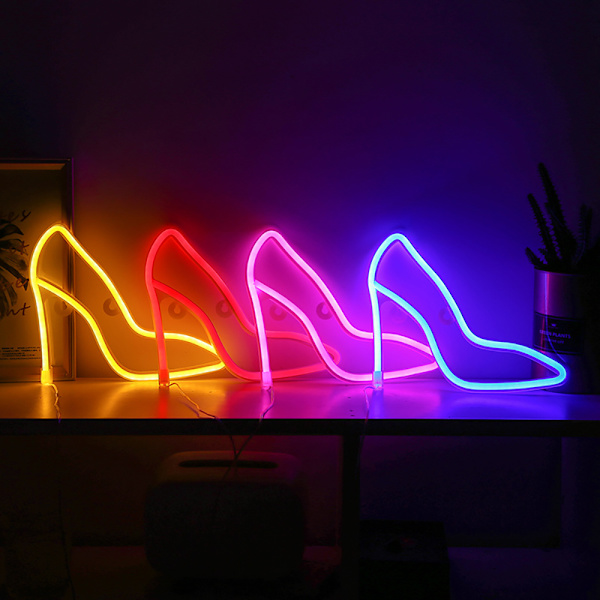 Varma Neon High Heels Lights Neon Lampa Neon Lights För Väggar