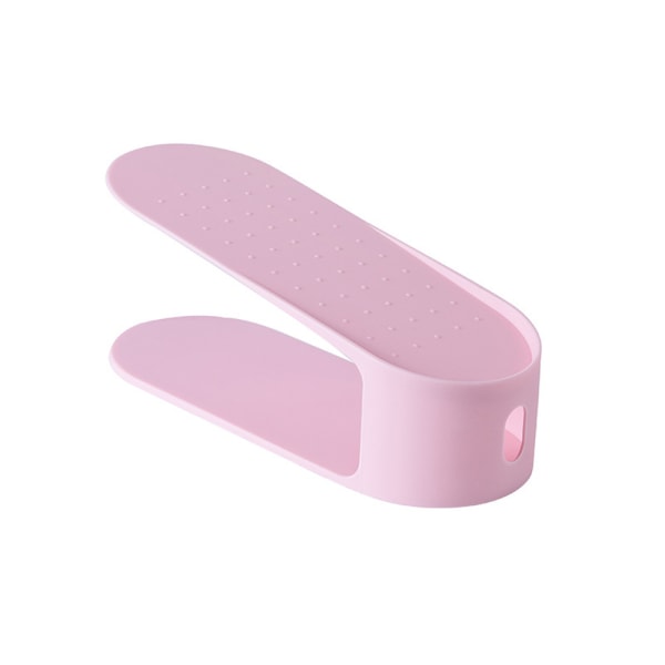 Skoställ i plast, tredimensionell för sovsal Pink