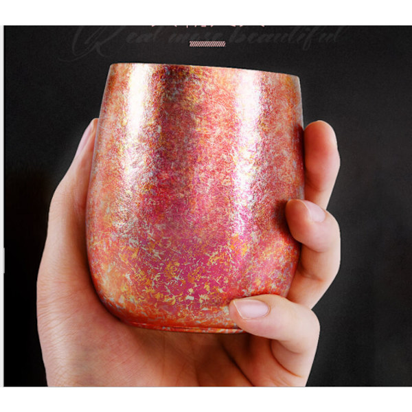 TiTo 120ml Titanium Cup Dubbelvägg Bärbar Ultralätt Mugg
