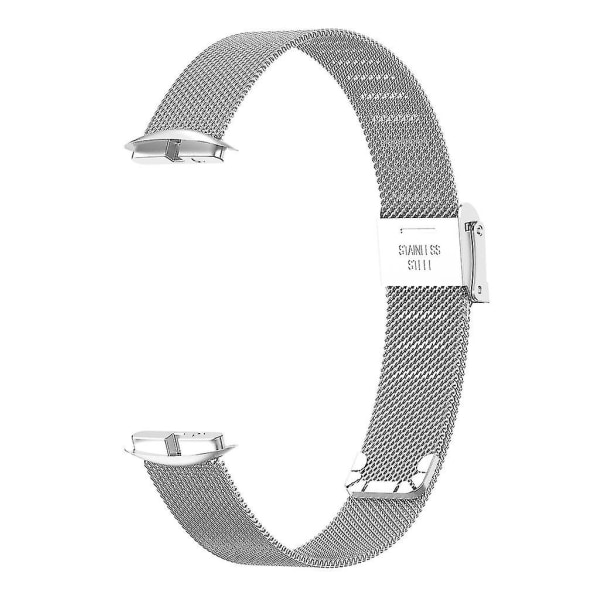 Band för Fitbit-luxe Sports Watch Handledsrem Loop Silver