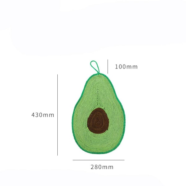Avocado Cat Scratching Board, Sisal Soffa Reptålig
