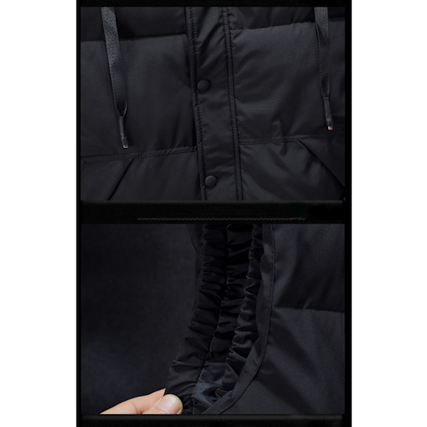 Vinter Herr Plus Size L Parkas väst Huvtröja