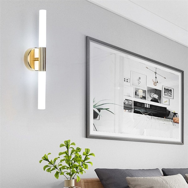 5W Gyllene Vägglampa Sovrum Sänglampa Vardagsrum