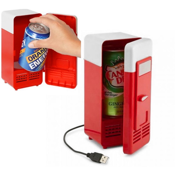 Nya portabla mini USB kylskåp kylare dryckesburkar