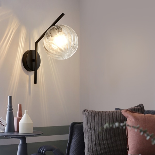 Vägglampa inomhus, kreativ modern minimalistisk stil, 6110 Black