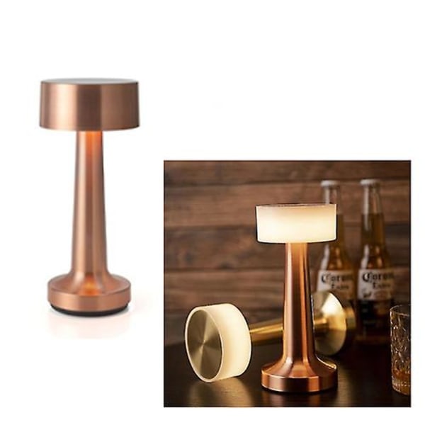 Touch Sensor Bar Uppladdningsbara bordslampor Hotellbordslampa Bronze