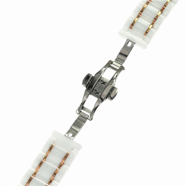 20 mm, 22 mm keramiskt armband för Samsung GALAXYWatchs2S/3S/4 White 20mm