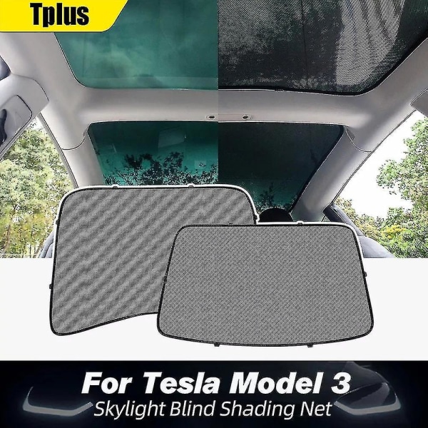 Top Model3 Bilsolskydd Solskydd för Tesla Model 3 2021