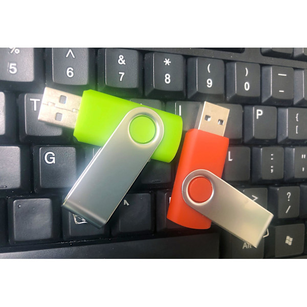 10 USB 2.0 Flash Drive 8gb Swivel Mixed Color USB Sticks