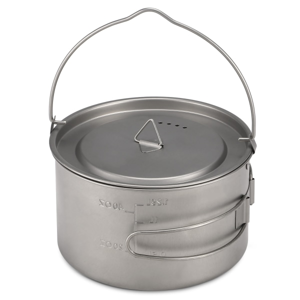 Pure Titanium Folding Cup + Fällbart handtag Hängkruka