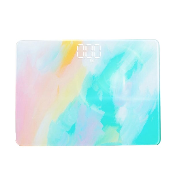 ColorfulBody Golvvåg Glas Smart elektronisk våg USB