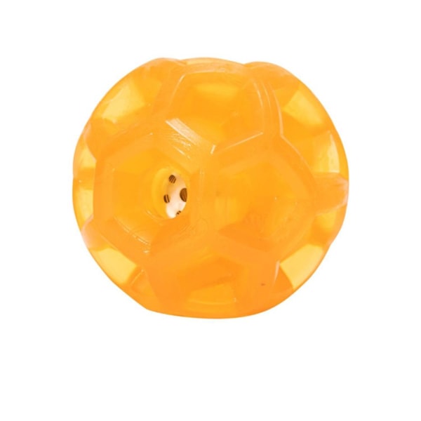 Pet Toy TPR Strange Call Ball, resistent mot tuggning, Orange