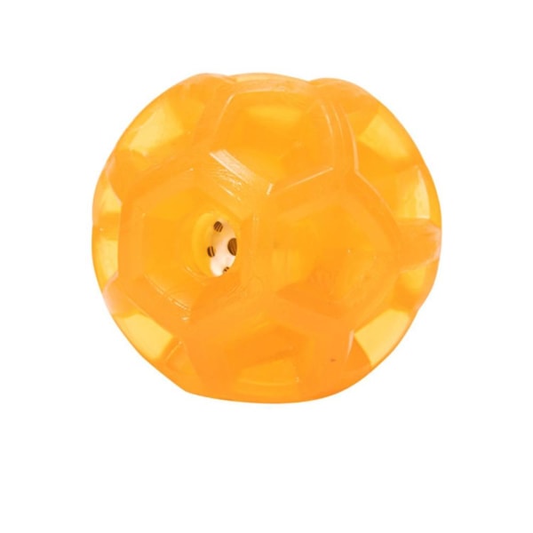 Pet Toy TPR Strange Call Ball, resistent mot tuggning, Orange