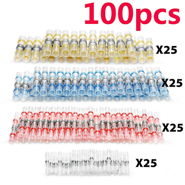 Värmekrympkontakter Lödhylsa Butt Wire Connectors