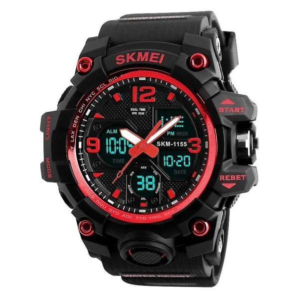 Digitala vattentäta armbandsur Red