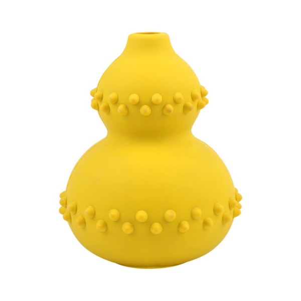 Pet Toy kalebass läcker boll, naturgummi resistent mot Yellow