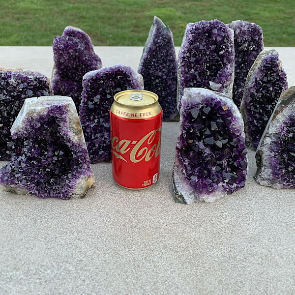 1 st 200-900 g naturlig ametist Geode Quartz Cluster Crystal