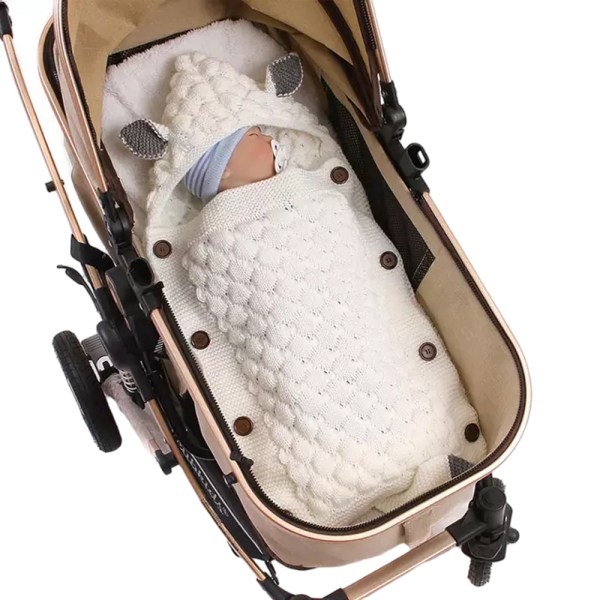 75*35+14 Svanssovsäck, lämplig för vår och höst, White fleece
