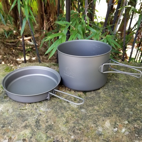 TOAKS Köksredskap Set Ultralätt Titanium Pot Stekpanna