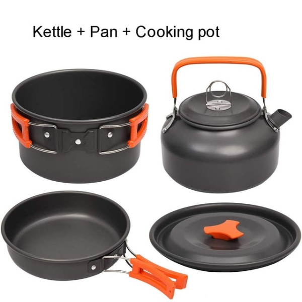 Camping Köksredskap Kit Utomhus Aluminium Matlagning Set Vatten