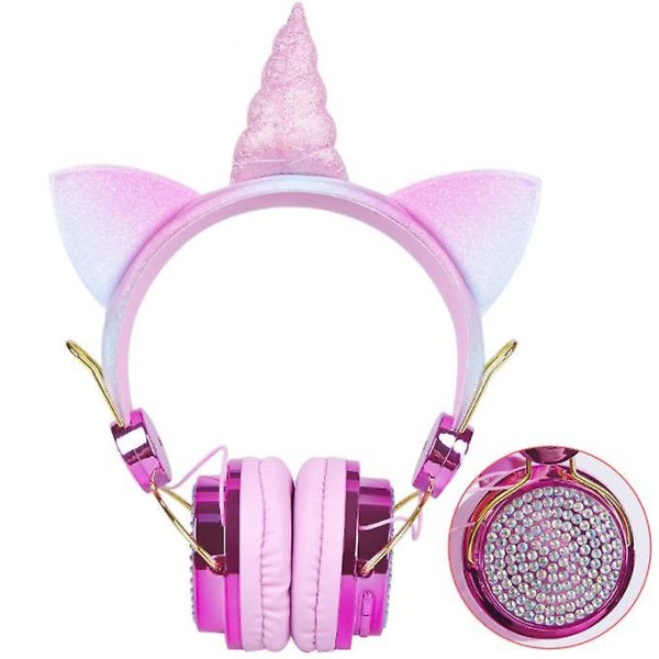 Barn Unicorn Headset Trådlöst Bluetooth