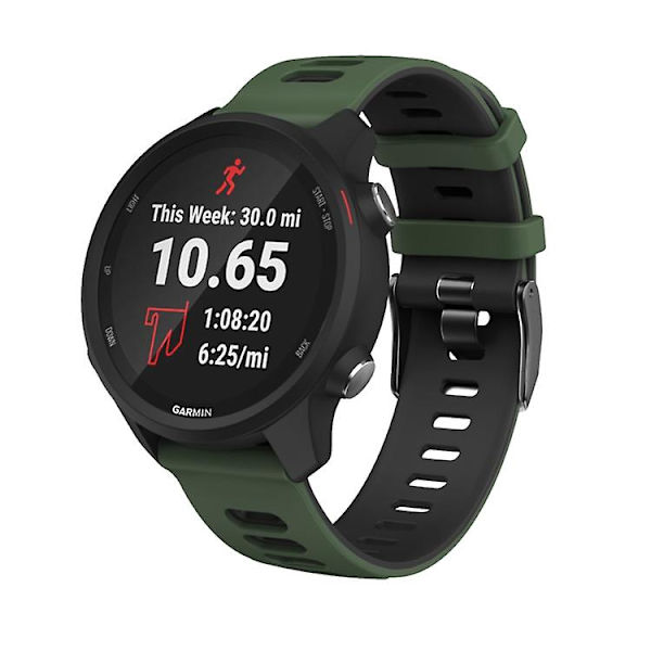 22 mm för Garmin Vivoactive 4 / Venu 2 Universal Tvåfärgad Red Black