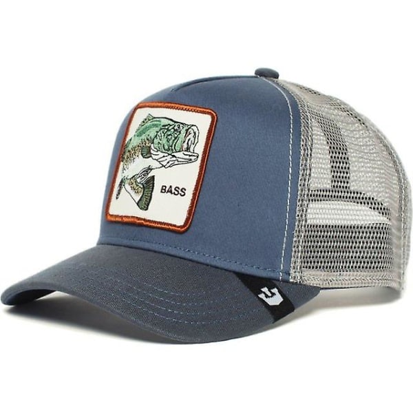 2022 djurbroderi baseballkepsar för män kvinnor Snapback Bass