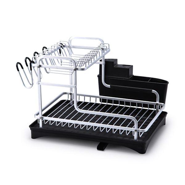 Diskställ i aluminium, tömbar dubbel montering Lämplig för Silver + Black Chassis