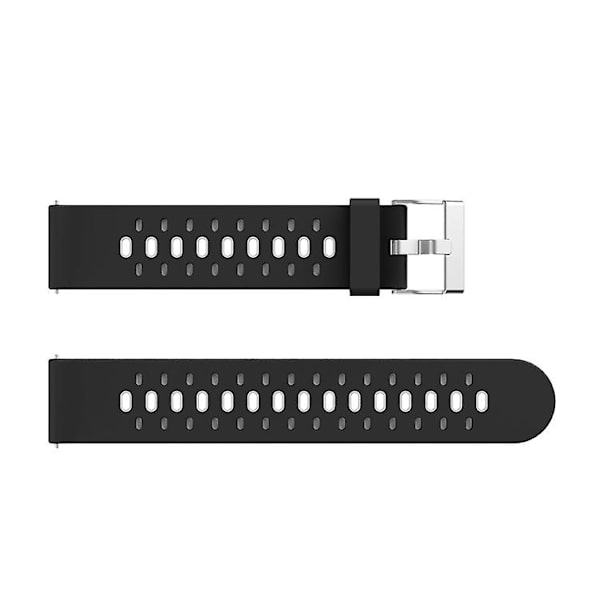 För Samsung Galaxy Watch 3 45mm Silikon med tre rader Black Red