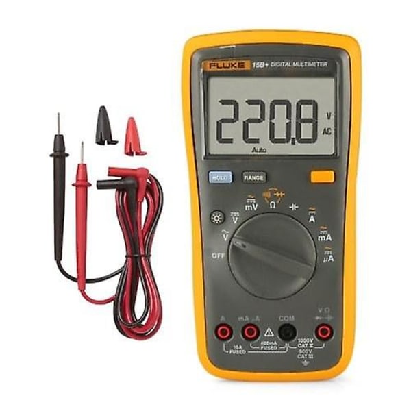 FLUKE F15B+ 4000 Counts Multimeter Handhållen Voltmeter
