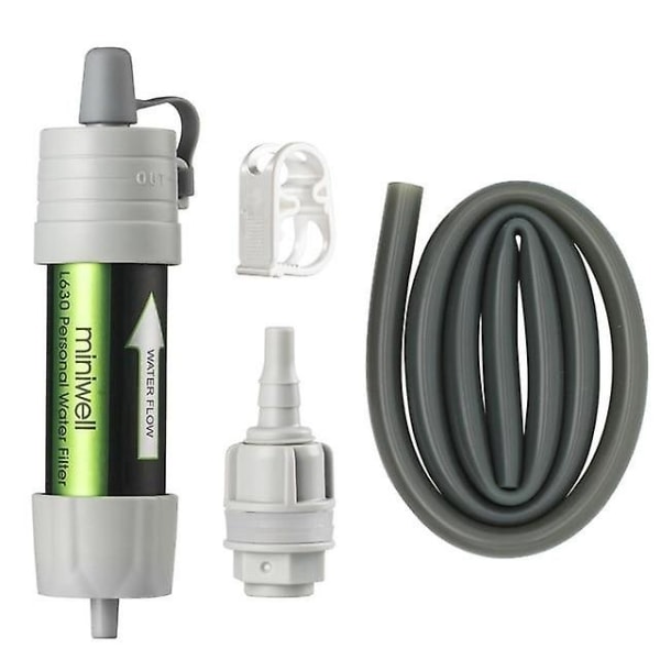 Miniwell personlig camping vattenrening filter sugrör