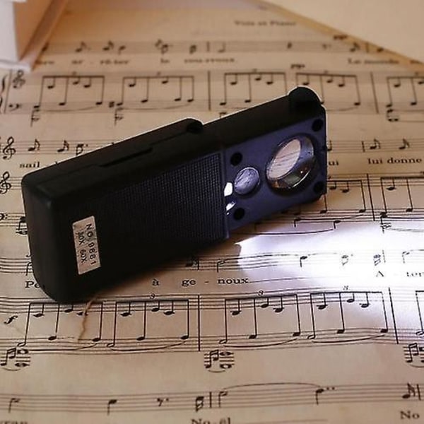Pocket LED förstoringsglas smycken förstoringsglas mikroskop