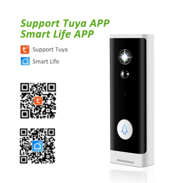 Tuya Wireless WIFI 1080P HD Video Intercom Dörrklocka Smart