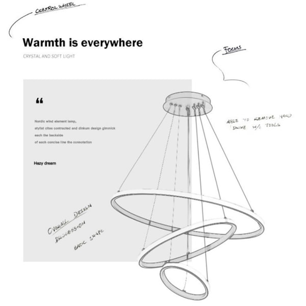 Ljuskrona Modern Minimalistisk Kreativ Ljus Lyx Sovrum