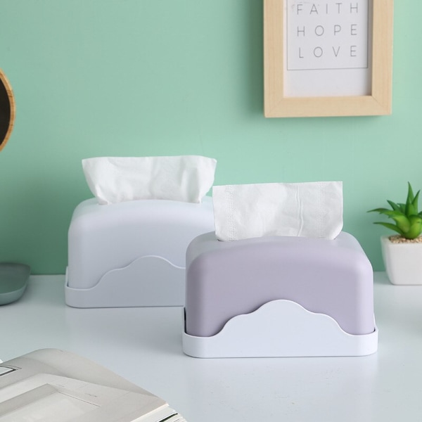 Plast Tissue Box Square Hem Tissue Container Bil Servetter