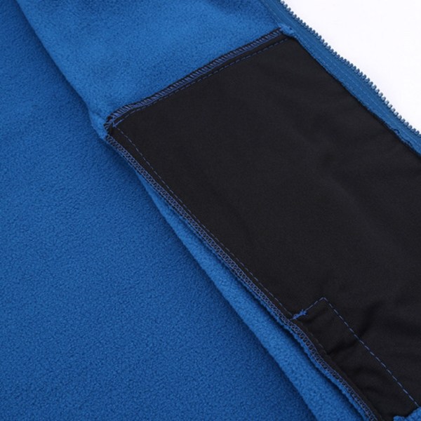 S-2XLPolar fleece damjacka, tjock fleece utomhus Black XL