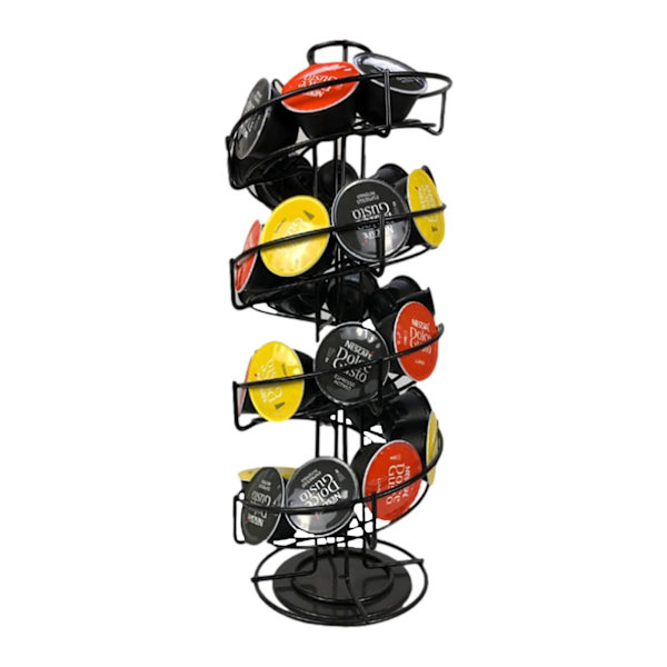 Kaffekapselförvaringsställ 360 graders roterbar spiral