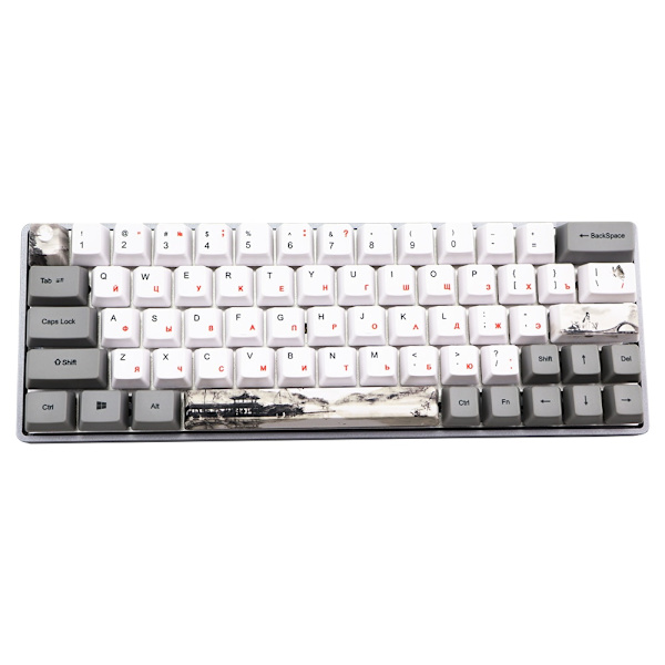 Russian Character Dye Subbed PBT OEM Keycap Set Mechanische