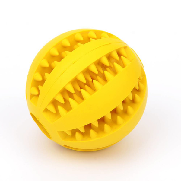 Pet Bite Resistant Watermelon Ball, gummi elastisk boll Yellow