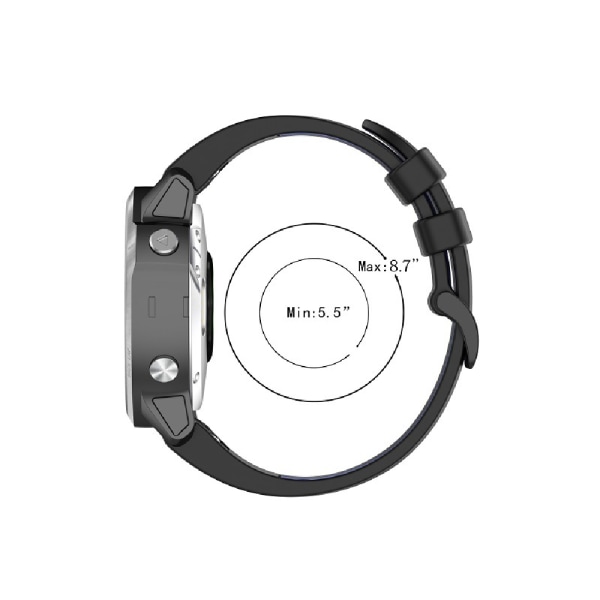 20mm/22mm/26mm Silikonrem för Garmin Fenix6X White 20mm