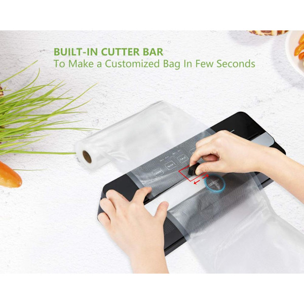 Vacuum Sealer Sous Vide Vacuum Packer Inbyggd skärare