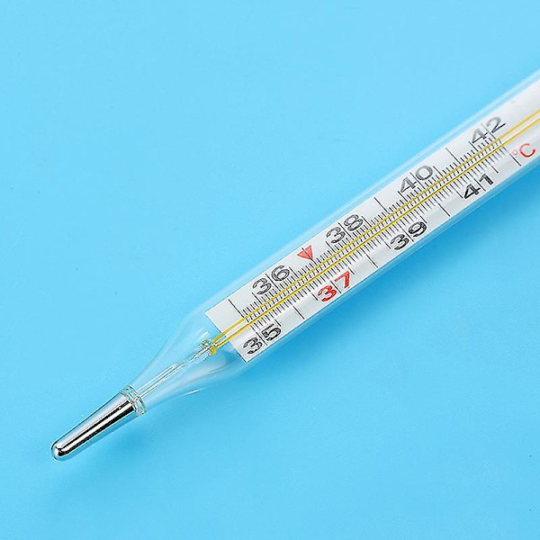Medicinsk Mercurial Glastermometer Storskärm Klinisk
