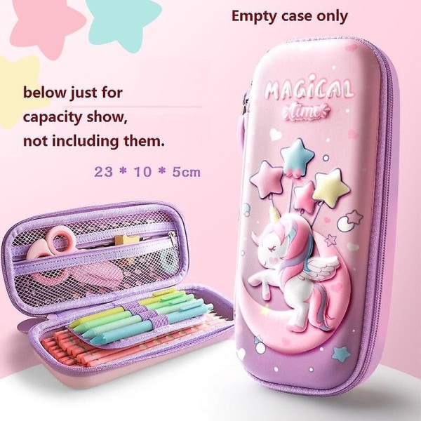 (Dream Unicorn Large) Case eva förvaringsbox härlig rosa